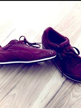 Burgundy Puma Sneakers